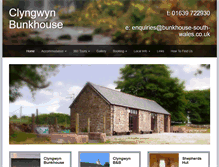 Tablet Screenshot of bunkhouse-south-wales.co.uk
